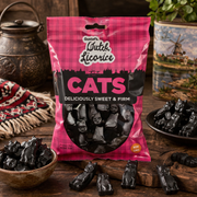Gustaf’s Dutch Licorice Cats 150 g — authentic snacks-sweets from Netherlands | Hamilton Euromarket