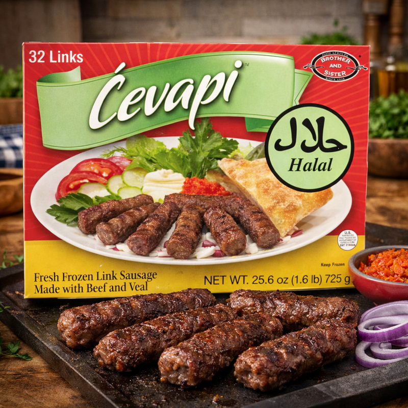Brother & Sister Halal Cevapi 32 Links 725 g