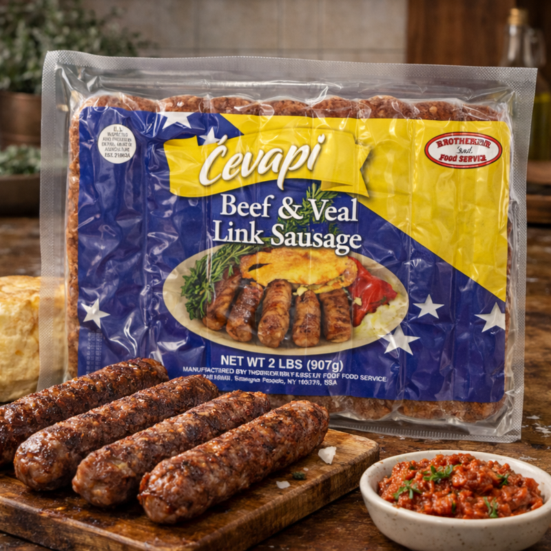 Brother & Sister Cevapi Beef & Veal Link Sausage 907 g
