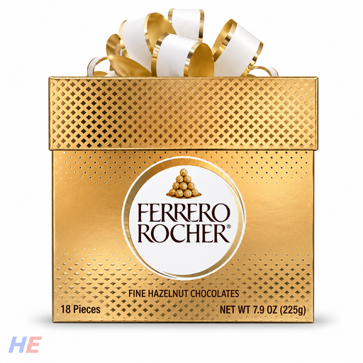 Ferrero Rocher Fine Hazelnut Chocolates 18 Pieces 7.9 oz Gift Box