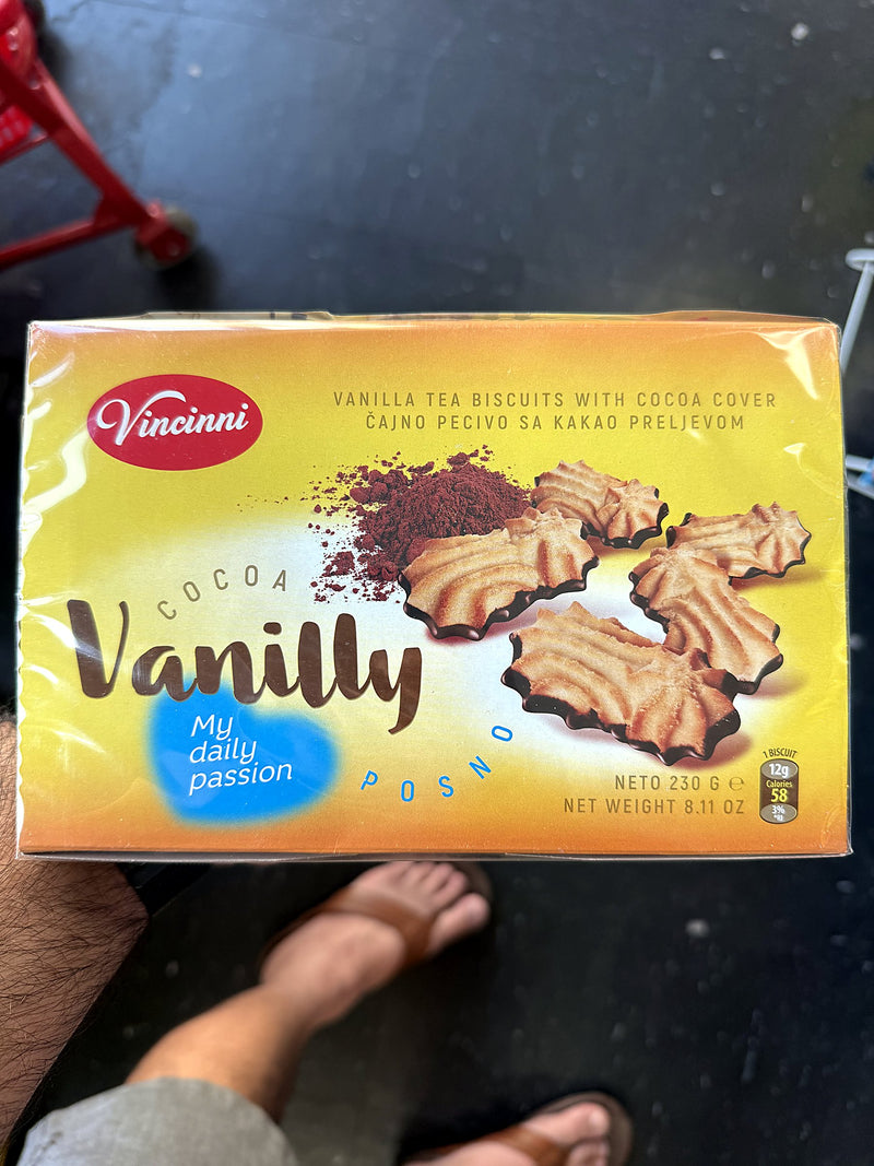 Donia Choco Vanilly Tea Biscuits with Cocoa Coating 230g (8.11oz)