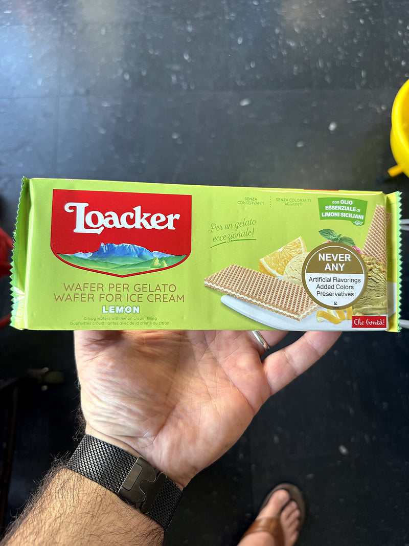 Loacker Wafer for Ice Cream Lemon 150g (5.3oz)