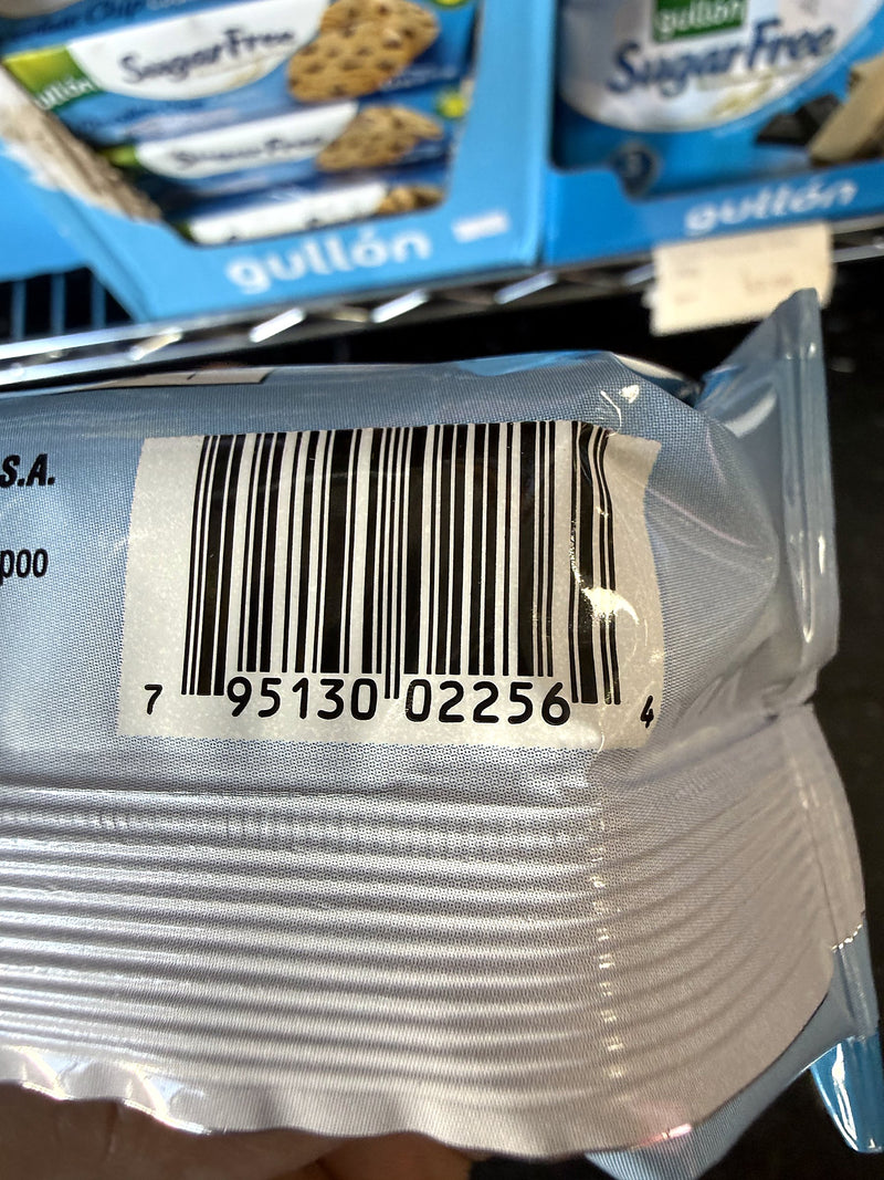 Gullon Sugar Free Chocolate Chip Cookies 125g (4.4oz)