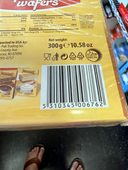 Vincinni Napolitan Wafers Mocca Cream 300g (10.58oz)