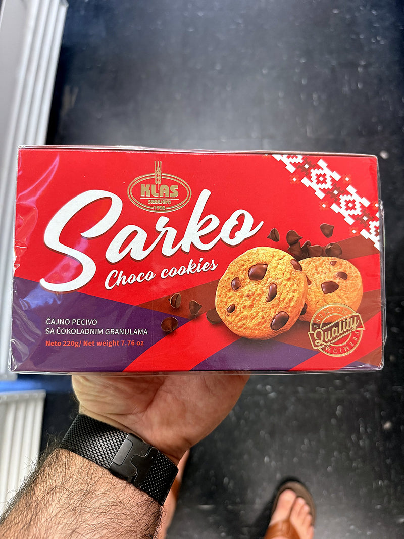 Klas Sarko Choco Cookies Tea Biscuits, Bosnian 220g (7.76oz)