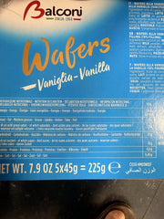 Balconi Vanilla Cream Wafers 5-Pack 225g (7.9oz)