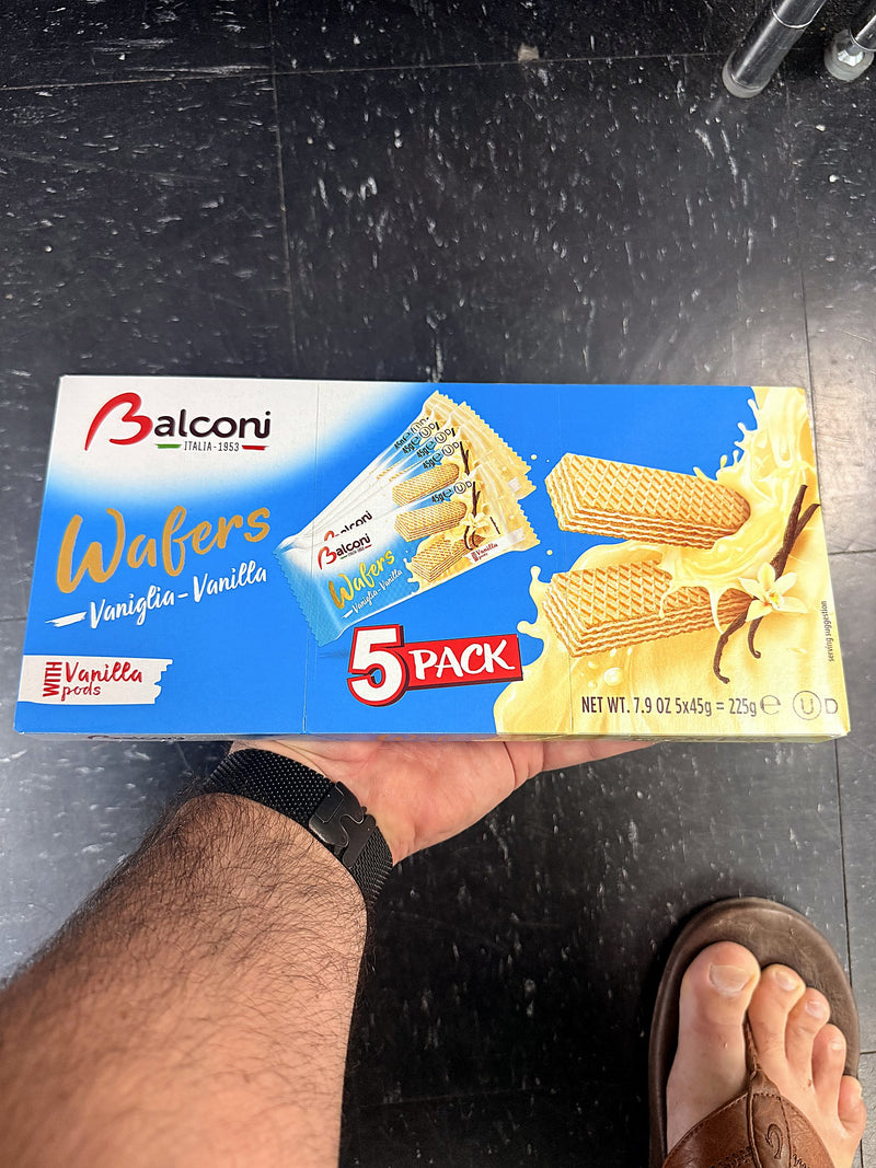 Balconi Vanilla Cream Wafers 5-Pack 225g (7.9oz)