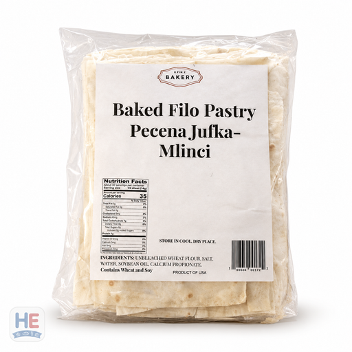 Ethnic Bakery Baked Filo Pastry Mlinci 500g — Pečena Jufka thin baked sheets