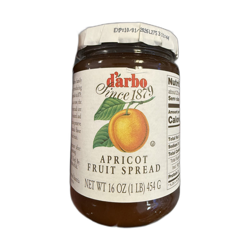 Darbo Apricot Fruit Spread 16 oz (1 lb) 454 g | Hamilton Euromarket