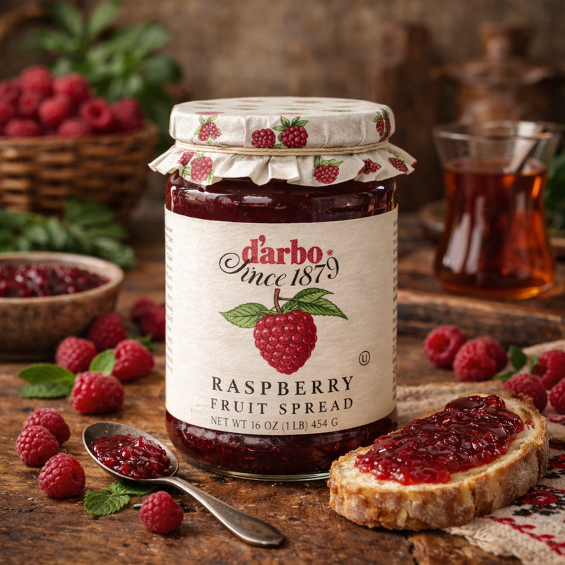 D'arbo Raspberry Fruit Spread 454 g