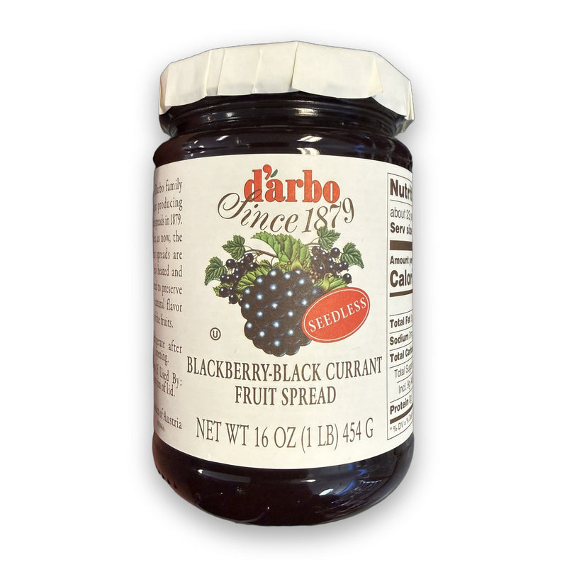 d'Arbo Blackberry-Black Currant Seedless Fruit Spread 454g (16oz)