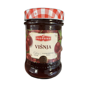Podravka Sour Cherry Extra Jam, Croatian Fruit Spread 320g (11.3oz)