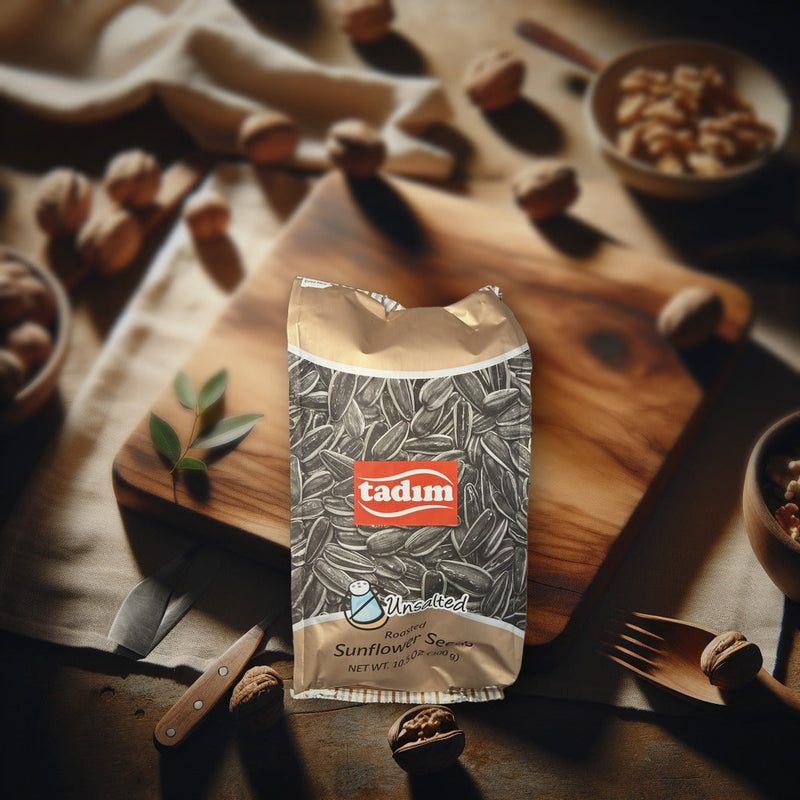 Tadim Unsalted Roasted Sunflower Seeds 300 g — authentic snack from Ireland | Hamilton Euromarket