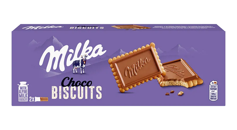 Milka Choco Biscuits Alpine Milk Chocolate Cookies 150g (5.3oz)
