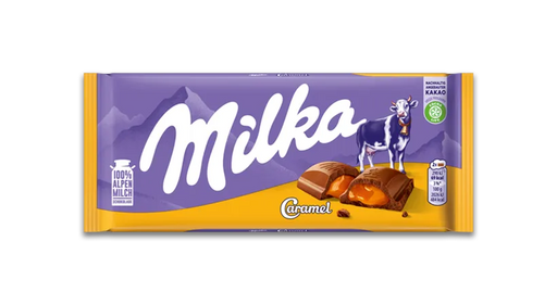 Milka Caramel Milk Chocolate Bar 100g (3.5oz)