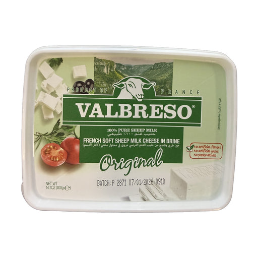 Valbreso French Soft Sheep Milk Cheese in Brine Original 400g | Hamilton Euromarket