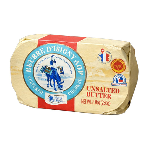 Isigny Ste-Mère Beurre d’Isigny AOP Unsalted Butter 250 g | Hamilton Euromarket
