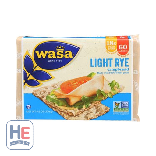 Wasa Light Rye Crispbread 270g (9.5oz) | HE hero 33617322616