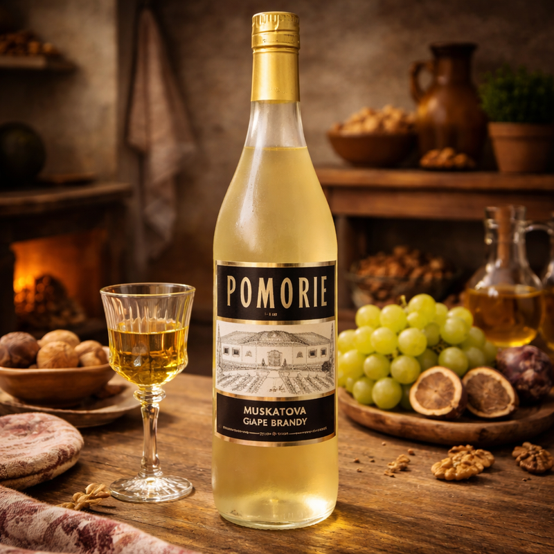 Pomorie Muskatova Grape Brandy 700 mL