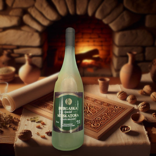 Burgaska Special Muskatova Grape Brandy 750ml — authentic alcohol from Bulgaria | Hamilton Euromarket
