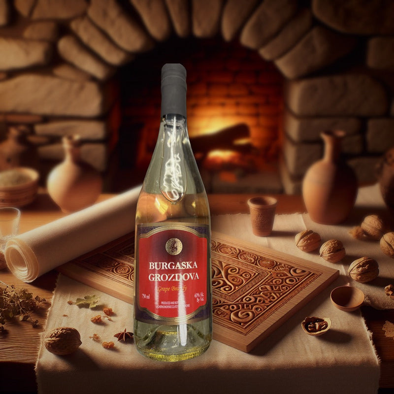 Burgaska Grozdova Grape Brandy 750ml — authentic alcohol from Bulgaria | Hamilton Euromarket
