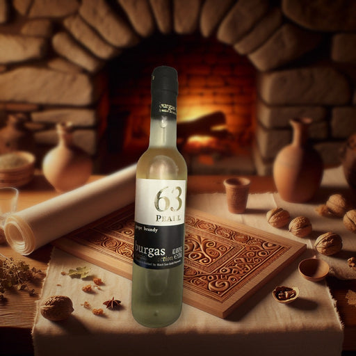Burgas 63 Pearl Special Selection Grape Brandy 375ml — authentic alcohol from Bulgaria | Hamilton Euromarket