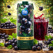 Bbb Black Currant Nectar 1 L — authentic beverage from Bulgaria | Hamilton Euromarket