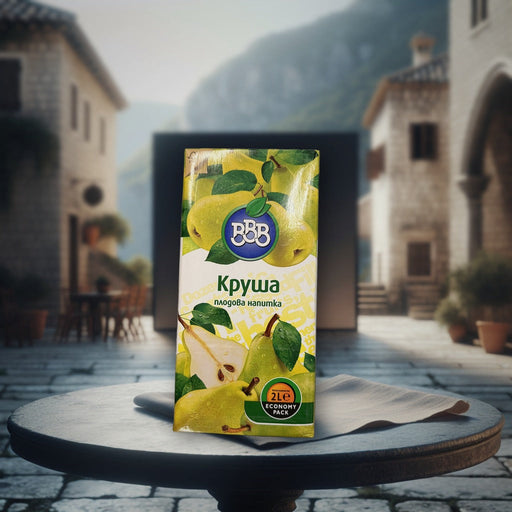 Bbb Pear Fruit Drink Economy Pack 1 L — authentic beverage from Bulgaria | Hamilton Euromarket