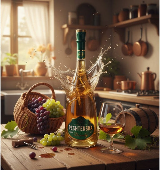 Peshterska Grape Brandy 1l — authentic alcohol from Bulgaria | Hamilton Euromarket