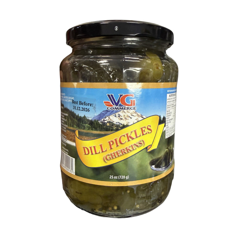 Vg Commerce Dill Pickles (gherkins) 25 oz (720 G) | Hamilton Euromarket