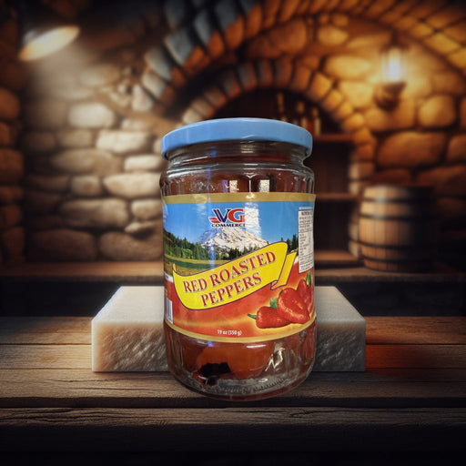 V&g Commerce Red Roasted Peppers 19 oz (550g) — authentic deli from Bulgaria | Hamilton Euromarket