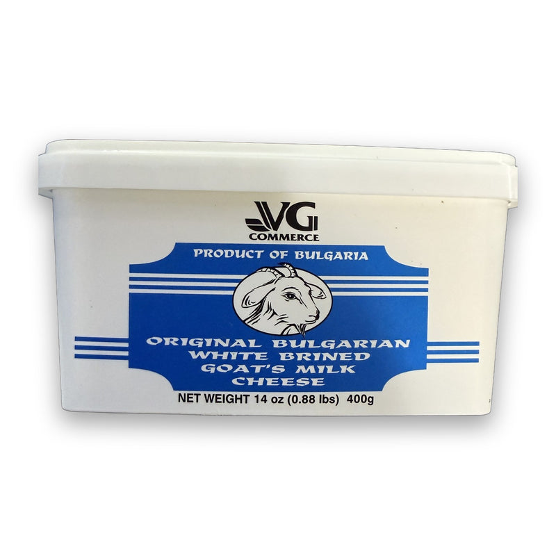 V&G Commerce Original Bulgarian White Brined Goat's Milk Cheese 400g (14oz)