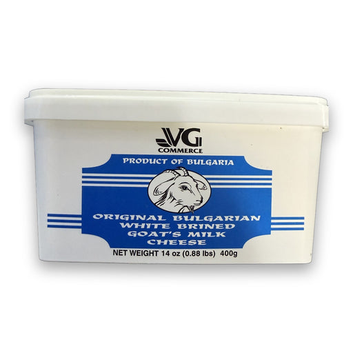 V&G Commerce Original Bulgarian White Brined Goat's Milk Cheese 400g (14oz)