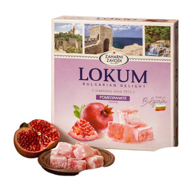 Zaharni Zavodi Pomegranate Lokum, Bulgarian Turkish Delight 170g (6oz)