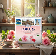 Zaharni Zavodi Traditional Lokum Turkish Delight Rose 170 g — authentic snack from Turkey | Hamilton Euromarket