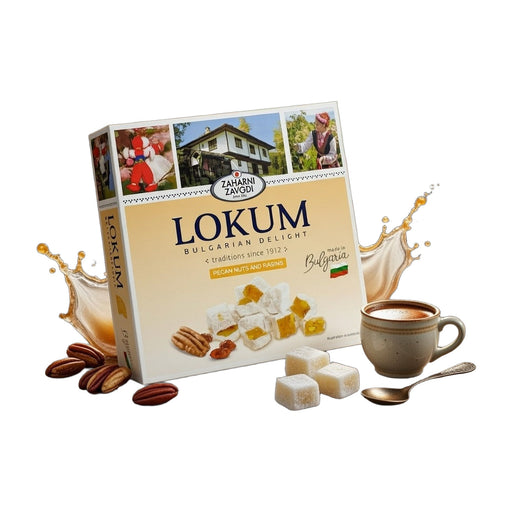 Zaharni Zavodi Lokum Bulgarian Delight Pecan & Raisins 170 g | Hamilton Euromarket