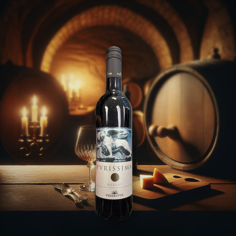 Vinakoper Pvrisima Merlot Dry Superior Wine 2016 750ml — authentic alcohol from Slovenia | Hamilton Euromarket