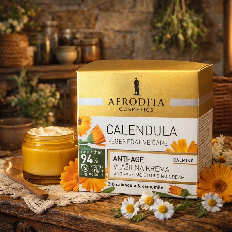 Afrodita Calendula Regenerative Care Anti-Age Moisturising Cream 50 ml