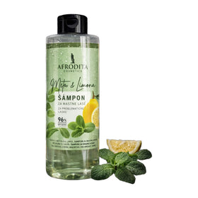 Afrodita Mint & Lemon Shampoo, Slovenian Personal Care 950ml (32.1fl oz)