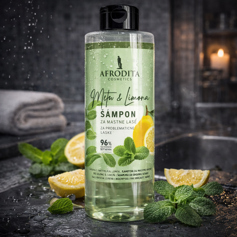 Afrodita Mint & Lemon Shampoo 950 ml