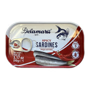 Delamaris Spicy Sardines in Sunflower Oil, Slovenian 90g (3.2oz) | HE gallery 3838929414663 #3