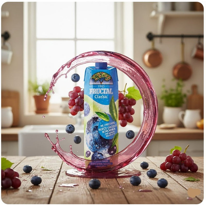 Fructal Classic Red Grapes and Blueberry Drink 1 L