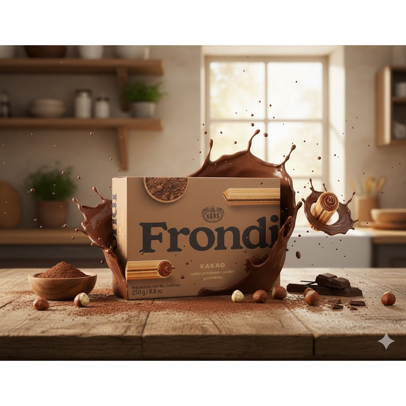 Kras Frondi Wafers with Cocoa Cream 250 g