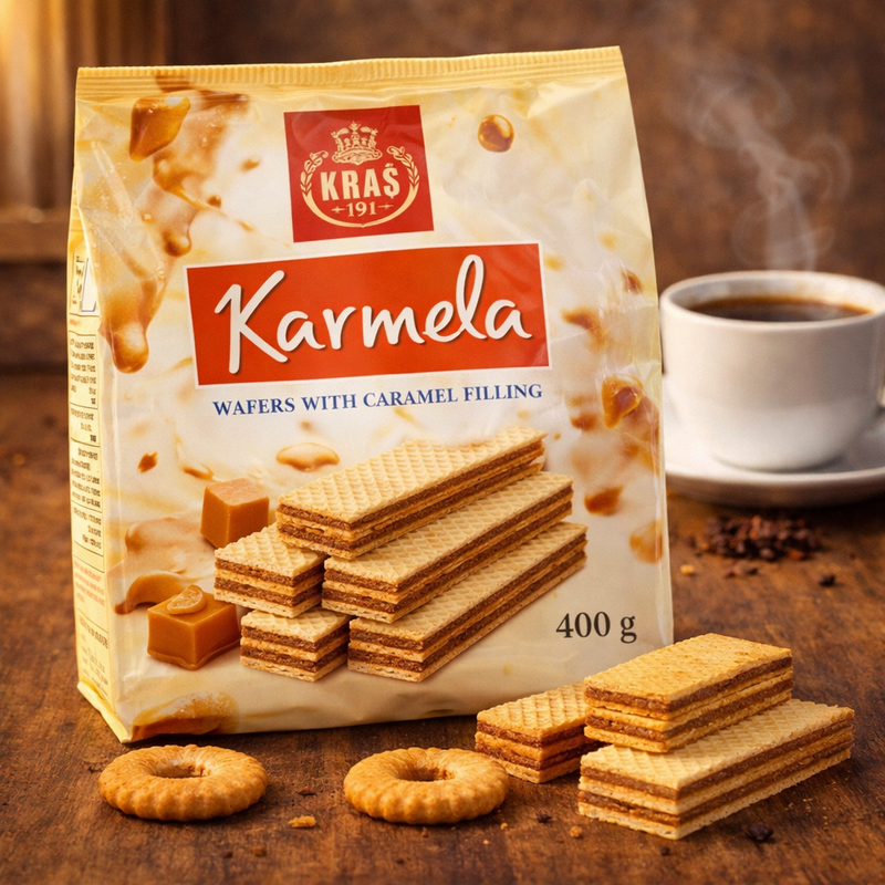 Kraš Karmela Wafers 400 g