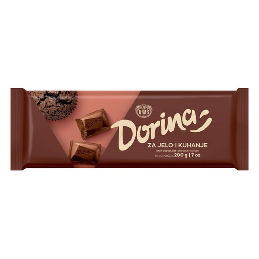 Kraš Dorina Baking Dark Chocolate Bar, Croatian 200g (7oz) | HE gallery 3850102113613 #2