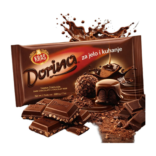 Kras Dorina Baking Dark Chocolate Bar 200 g | Hamilton Euromarket