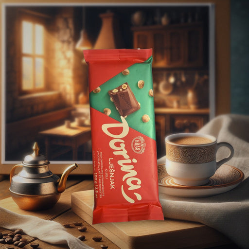 Dobrina Milk Chocolate With Hazelnuts 100g — authentic snack from Slovenia | Hamilton Euromarket