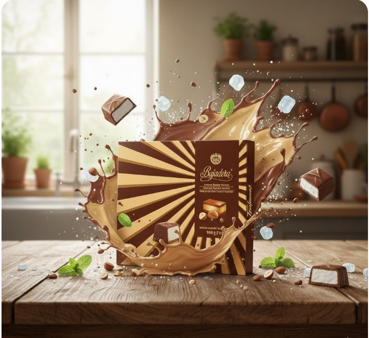 Kras Bajadera Hazelnut and Almond Nougat Pralines 200 g