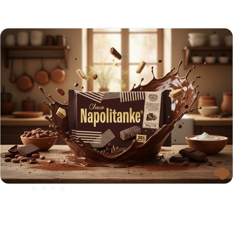 Kras Napolitanke Chocolate Coated Wafers 500 g