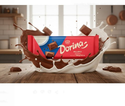 Kras Dorina Milk Chocolate Bar 250 g